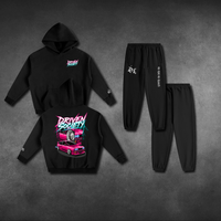 V1 Hoodie x Black Jogger Set