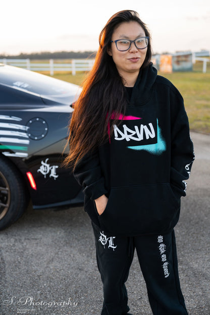 V2 Hoodie x Black Jogger Set