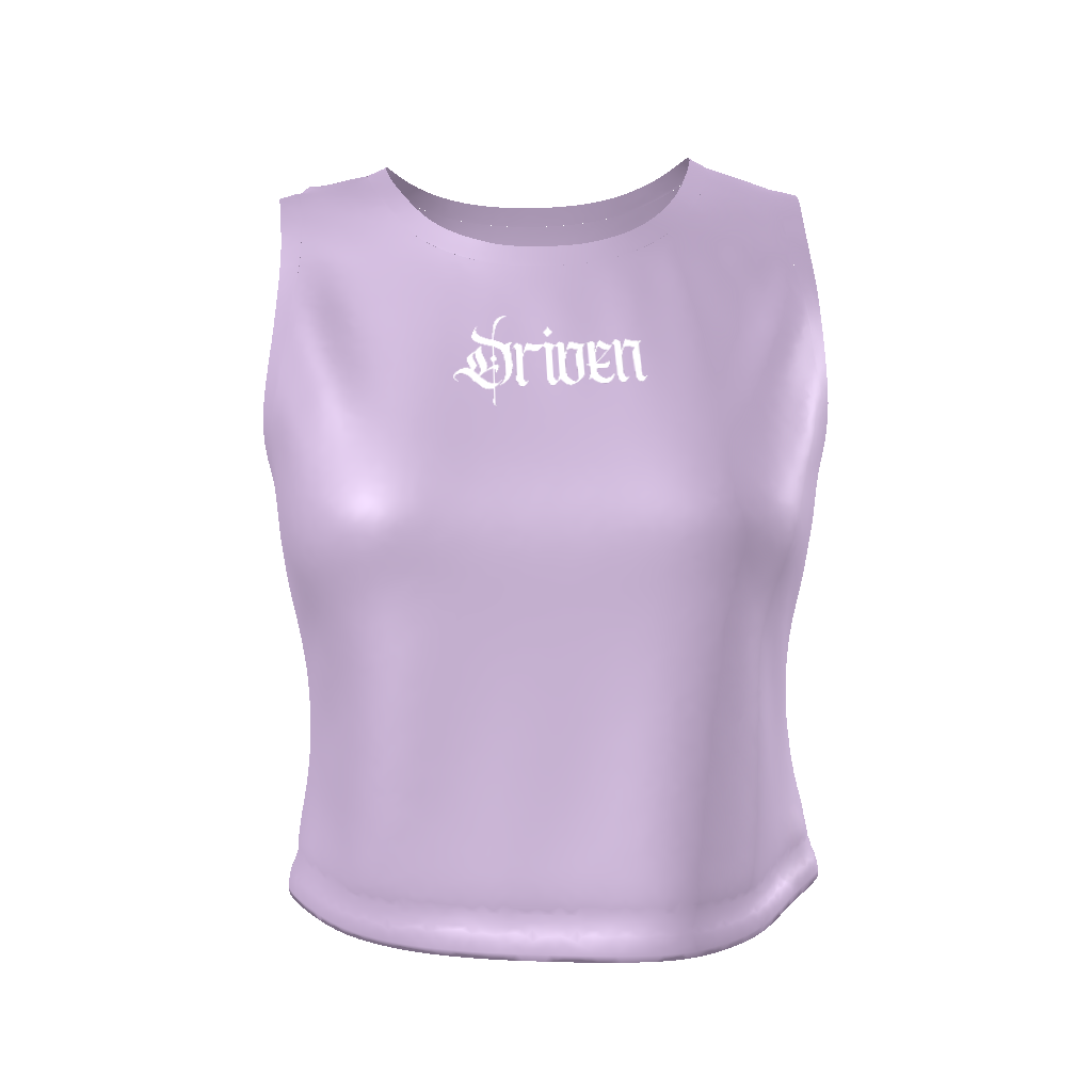 Driven Fitted Crop Tank Top - Driven Lifestyle